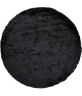 Feizy Indochine Luxury & Glam Solid, Black, 8' x 8' Round Rug