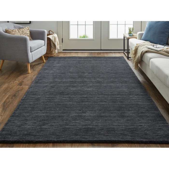 Feizy Luna BLACK 5798049F 9 ft. 6 in. X 13 ft. 6 in. Rectangle Rug