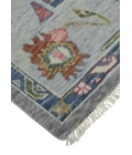 Feizy Karina Hand-Knotted Botanical Area Rug, Cool Gray/Blue, 8ft-6in x 11ft-6in