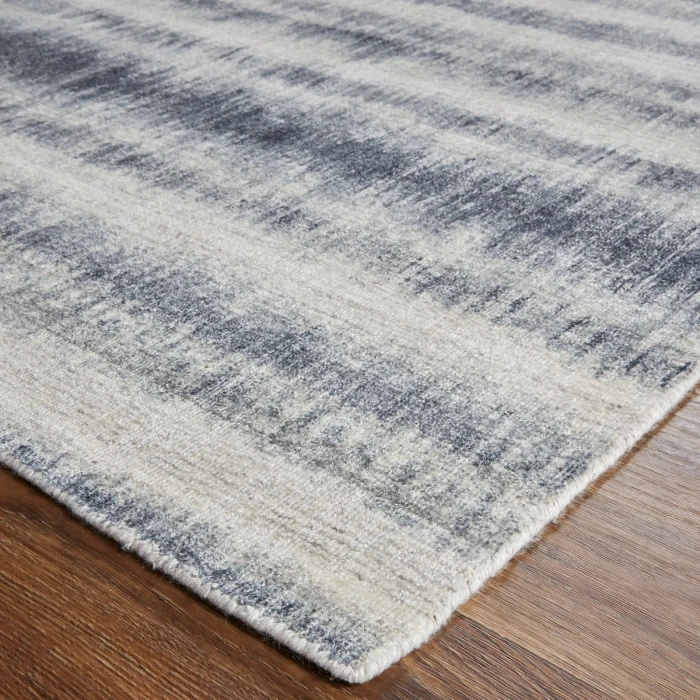 Feizy  Mackay Handwoven Graident Rug, Dark Slate Blue, 9ft x 12ft Area Rug