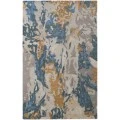 Feizy Everley Abstract Tufted Wool Rug, Opal Gray/Blue/Bronze, 5' x 8' Area Rug