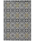 Feizy Bleecker Bohemian & Eclectic Damask, Ivory/Gray/Yellow, 10' x 13'-2" Area Rug