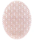 Feizy Saphir Mira BLUSH/WHITE 6803490F 7 ft. 6 in. X 7 ft. 6 in. Round Rug