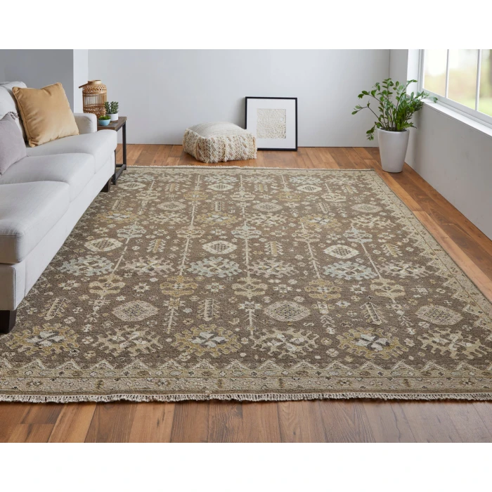 Feizy Corbitt Classic Oriental, Brown/Ivory, 2'-6" x 12' Runner