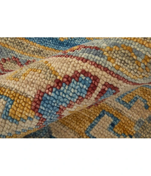 Feizy Fillmore Bohemian & Eclectic Geometric, Blue/Yellow/Red, 9' x 12' Area Rug