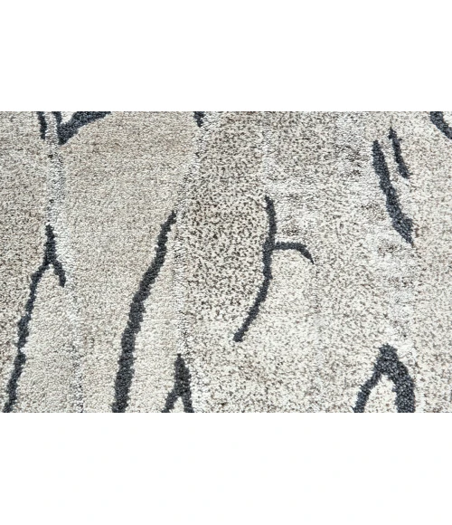 Feizy Cosmo Cabin & Lodge Abstract, Gray/Black/Silver, 2' x 3' Accent Rug