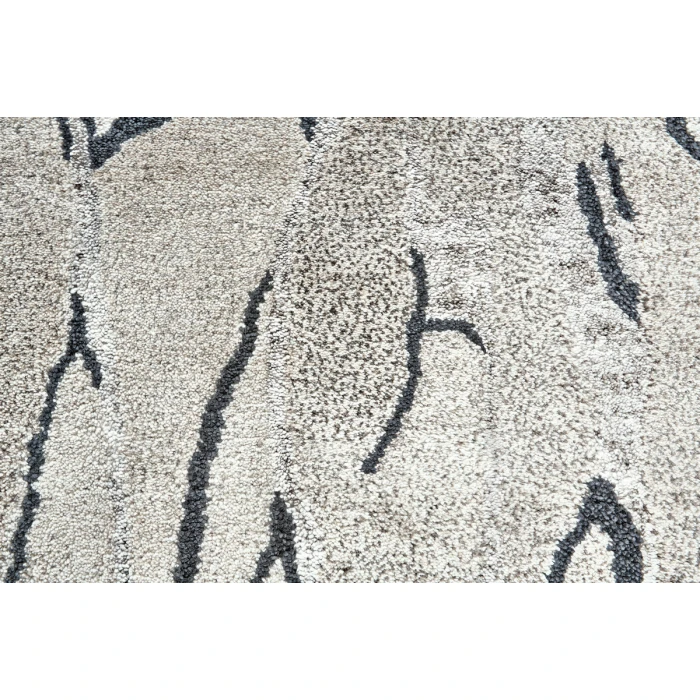 Feizy Cosmo Cabin & Lodge Abstract, Gray/Black/Silver, 2' x 3' Accent Rug