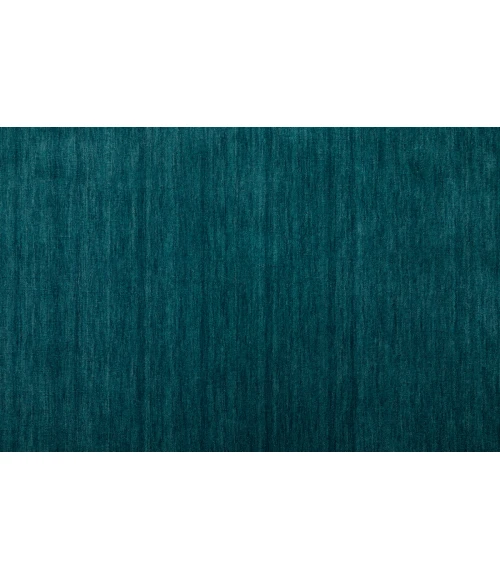 Feizy Luna Casual Solid, Blue/Green, 9'-6" x 13'-6" Area Rug