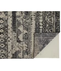 Feizy Palomar Luxe Hand-Knot Area Rug, Charcoal Gray/Light Beige, 7x9in x 9x9in