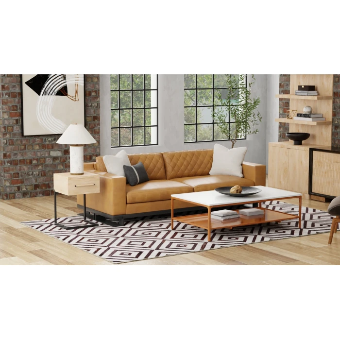 Feizy Fannin Gray/Brown/Ivory 7380754F 5ft. x 8ft. Rect. Rug