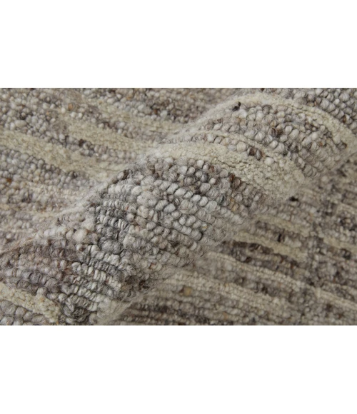 Feizy Navaro Scandinavian Abstract, Gray/Ivory/Taupe, 2'-6" x 10' Runner