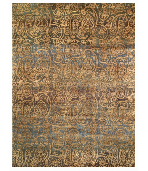 Feizy Verdigris BLUE/MULTI 4867158F 7 ft. 9 in. X 9 ft. 9 in. Rectangle Rug