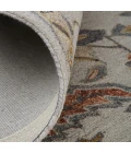 Feizy Fallon Rustic Farmhouse Rug, Ornamental, Gray/Golden, 5ft x 8ft Area Rug