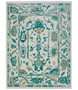 Feizy Karina IVORY/GREEN 90969G7F 12 ft. X 15 ft. Rectangle Rug