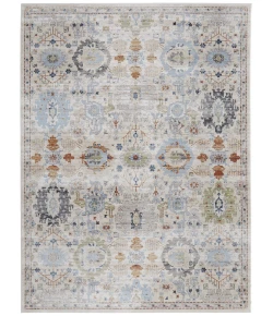 Feizy Melrose BEIGE/MULTI MEL39P5F 6 ft. 7 in. X 9 ft. 6 in. Rectangle Rug