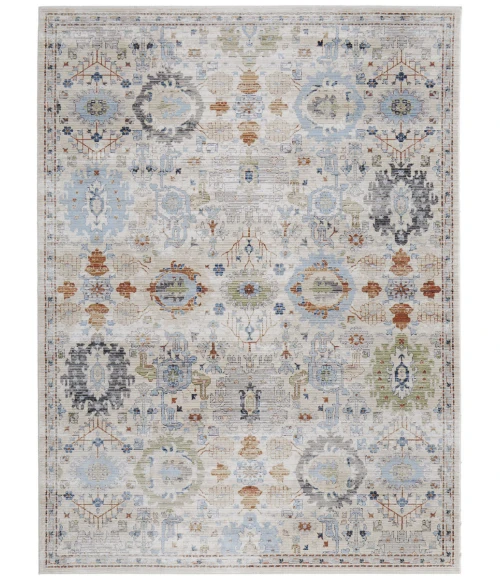 Feizy Melrose BEIGE/MULTI MEL39P5F 6 ft. 7 in. X 9 ft. 6 in. Rectangle Rug
