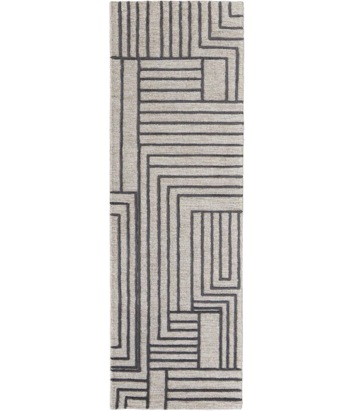 Feizy Gansett Tan/Brown T25T8011 2ft.6in. x 8ft. Rect. Rug