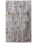 Feizy Cadiz Casual Abstract, Ivory/Gray/Gold, 12' x 18' Area Rug