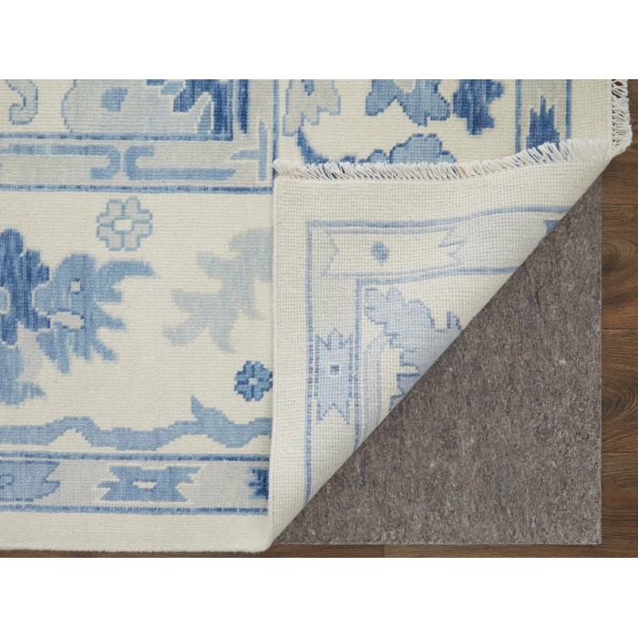 Feizy Karina IVORY/BLUE 90969G7F 12 ft. X 15 ft. Rectangle Rug
