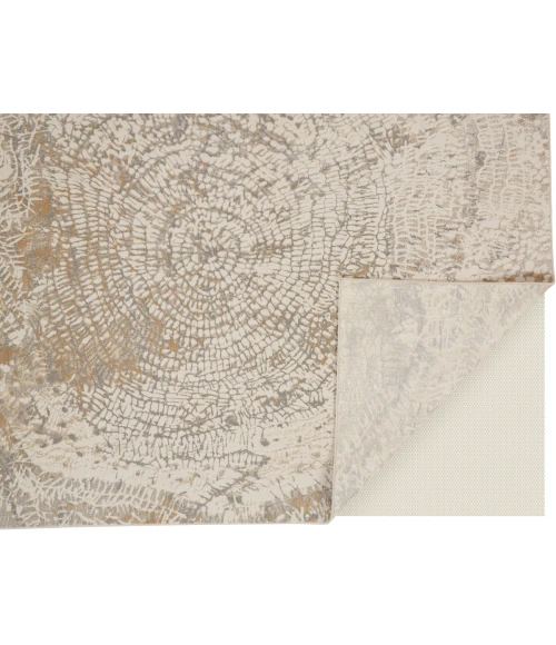 Feizy Parker SILVER/IVORY PRK3702F 9 ft. X 12 ft. Rectangle Rug