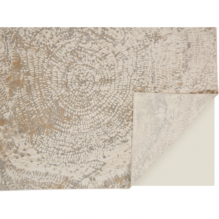 Feizy Parker SILVER/IVORY PRK3702F 9 ft. X 12 ft. Rectangle Rug