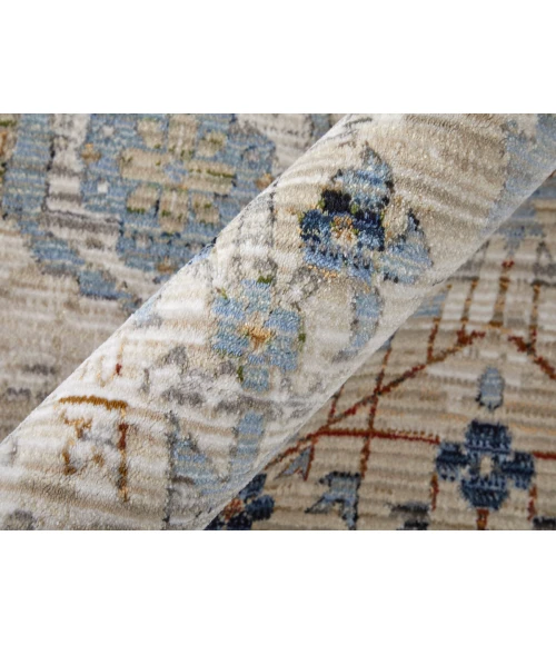 Feizy Melrose BEIGE/MULTI MEL39P5F 6 ft. 7 in. X 9 ft. 6 in. Rectangle Rug