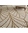 Feizy Wallace White/Brown WAL8A44F 5 ft. X 8 ft. Rect. Rug