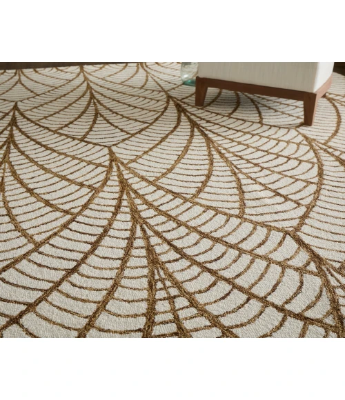 Feizy Wallace White/Brown WAL8A44F 5 ft. X 8 ft. Rect. Rug