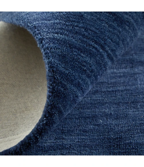 Feizy Luna Casual Solid, Blue, 9'-6" x 13'-6" Area Rug