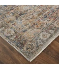 Feizy Kaia Bohemian & Eclectic Medallion, Tan/Orange/Blue, 2'-6" x 10' Runner