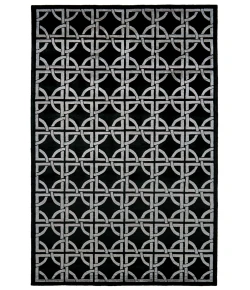 Feizy Dim Sum 6071F BLACK/ZINC Area Rug 8 ft. 6 in. X 11 ft. 6 in. Rectangle