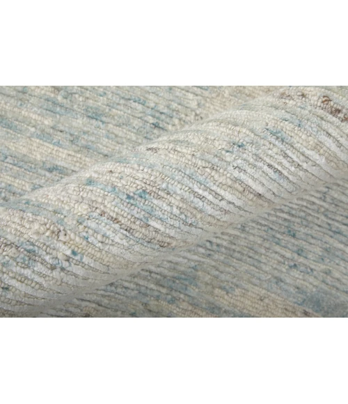 Feizy Brighton Casual Abstract, Blue/Ivory/Silver, 4' x 6' Accent Rug