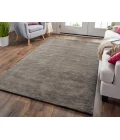 Feizy Luna Casual Solid, Brown/Taupe, 9'-6" x 13'-6" Area Rug