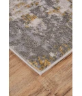Feizy Waldor Industrial Abstract, Gray/Gold, 6'-7" x 9'-6" Area Rug