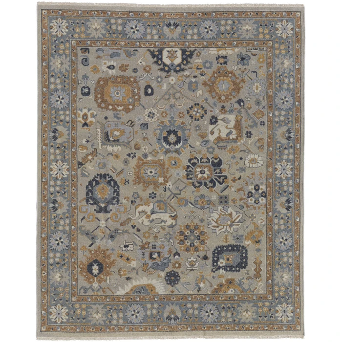 Feizy Corbitt Classic Oriental, Blue/Brown/Gray, 2' x 3' Accent Rug