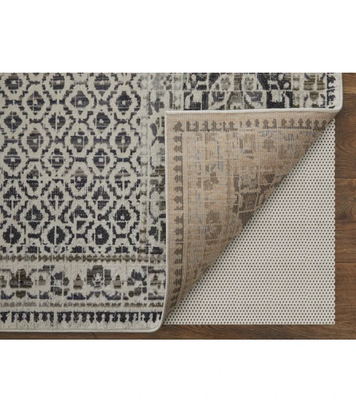 Feizy Kano GRAY/IVORY 8643874F 7 ft. 10 in. X 10 ft. Rectangle Rug