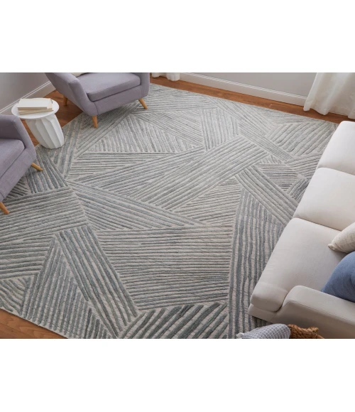 Feizy Elias GREEN/GRAY ELS69FYF 12 ft. X 15 ft. Rectangle Rug