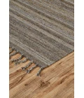 Feizy Brady Casual Stripes, Gray/Green/Blue, 9' x 12' Area Rug