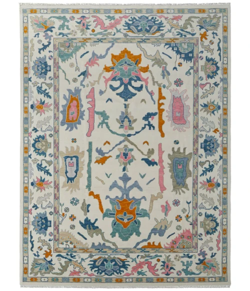 Feizy Karina IVORY/MULTI 90969G8F 7 ft. 9 in. X 9 ft. 9 in. Rectangle Rug