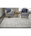 Feizy Waldor Industrial Abstract, Ivory/Gray, 8' x 11' Area Rug