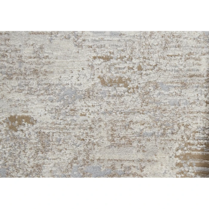 Feizy Vancouver Contemporary Abstract Rug, Ivory/Gray, 8' x 10' Area Rug