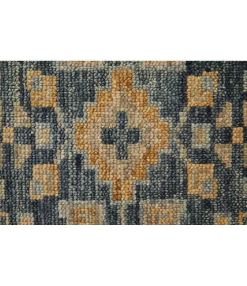 Feizy Fillmore Vintage Medallion, Blue/Gray, 3' x 5' Accent Rug