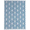 Feizy Saphir Mira TEAL/WHITE 6803490F 9 ft. 8 in. X 12 ft. 7 in. Rectangle Rug