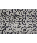 Feizy Fallon Rustic Farmhouse Rug, Ornamental, Light Gray/Black, 2ft x 3ft Accent Rug