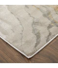 Feizy Waldor Casual Watercolor, Gold/Ivory/Gray, 6'-7" x 9'-6" Area Rug
