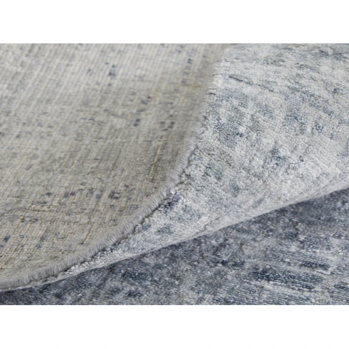 Feizy Eastfield Casual Abstract, Blue/Silver, 2'-6" x 8' Runner