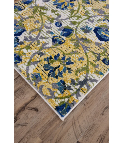 Feizy Brixton Cottage Scroll, Ivory/Gold/Green, 10' x 13'-2" Area Rug