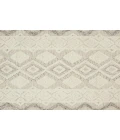 Feizy Anica Moroccan Wool Tufted Rug, Moroccan Style, Ivory/Gray, 4ft x 6ft Accent Rug