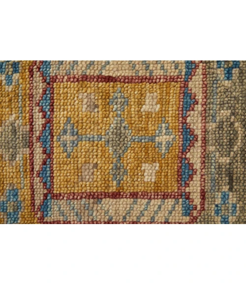 Feizy Fillmore Bohemian & Eclectic Geometric, Blue/Yellow/Red, 9' x 12' Area Rug