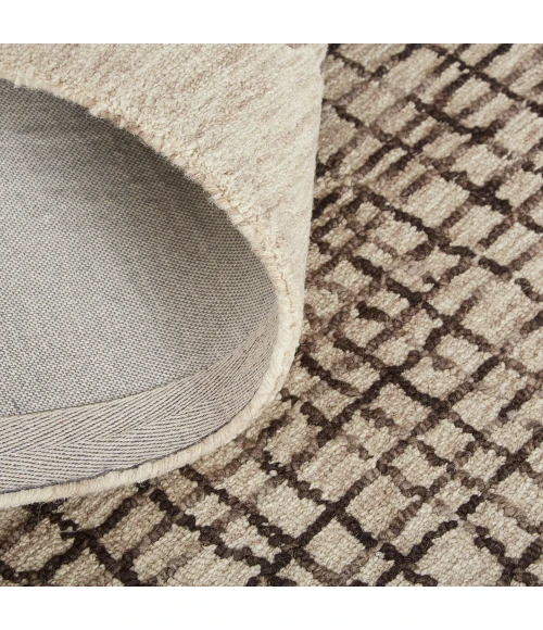 Feizy Maddox Modern Tufted Architectural Rug, Light Taupe/Brown, 3ft-6in x 5ft-6in